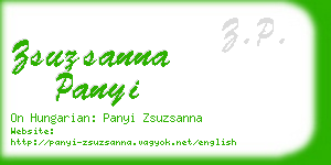 zsuzsanna panyi business card